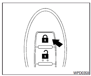 1. Place the ignition switch in the LOCK position.