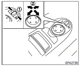 The outside mirror remote control will operate only when the ignition switch is in the ACC or ON position.