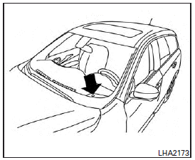 The sunload sensor, located on the top drivers side of the instrument panel, helps the system maintain a constant temperature. Do not put anything on or around this sensor.