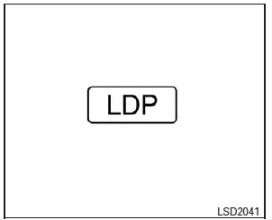 LDP ON indicator light (green)/ Warning light (orange)
