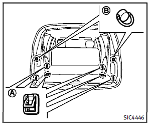 There are tie down hooks located in the