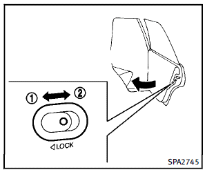 Child safety rear door locks help prevent