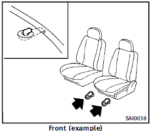 This model includes front floor mat brackets