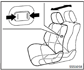 Passengers seat slide (if so equipped):