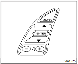 Menu options (models with navigation system)