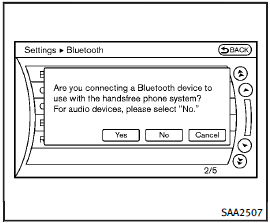 3. A confirmation screen will be displayed.