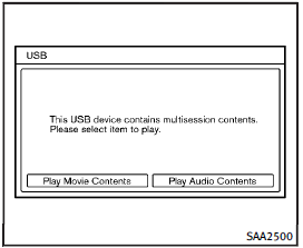 File selection (models with navigation system)