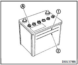 Check the fluid level in each cell (Remove the battery cover if it is necessary). It should be between the UPPER LEVEL