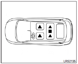 The illustration shows the seating positions equipped with head restraints. The second row head restraints are removable but not adjustable.