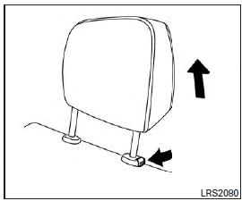 Use the following procedure to remove the head restraints.