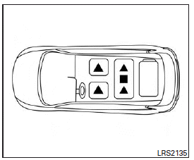 The illustration shows the seating positions equipped with adjustable headrests. All of the headrests are adjustable.