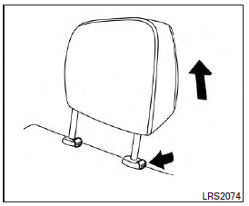 Use the following procedure to remove the head restraints.