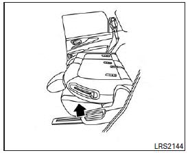 To fold the 2nd row bench seat flat for maximum cargo hauling: