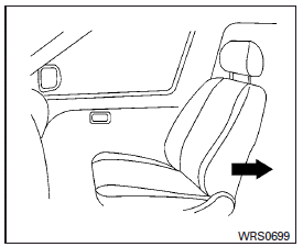 Forward-facing (front passenger seat) – step 1