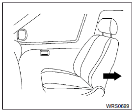 Forward-facing (front passenger seat)  step 1