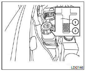 Check the fluid level in the reservoir.