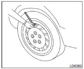 1. Remove the valve stem cap from the tire.