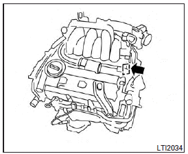 The number is stamped on the engine as shown.