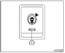 The warning systems switch is used to turn on and off the warning systems (Forward Collision Warning (FCW), Lane Departure Warning (LDW) and Blind SpotWarning (BSW) systems) that are activated using the settings menu on the center display.