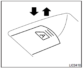 To fully open a window, press the window switch down to the second detent and release it; it need not be held. The window automatically opens all the way. To stop the window, lift the switch up while the window is opening.