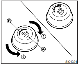 The climate controlled seat warms up or cools down the front seat by blowing warm or cool air from the surface of the seat. The climate control switch is located on the center console.