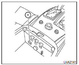 Connecting a device to the USB input jack