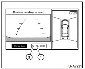 When the switch 1 is selected, the indicator 2 will turn off and the sonar will be turned off temporarily. The MOD system will also be turned off at the same time. When the switch is selected again, the indicator will turn on and the sonar will turn back on.