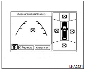 When the [X] icon is displayed on the screen, the camera image may be receiving temporary electronic disturbances from surrounding devices.