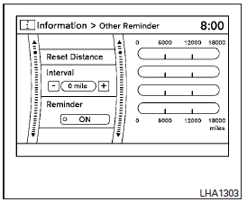 Changing the maintenance interval