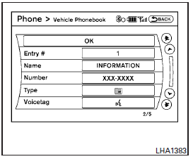 4. Select the desired item to change.