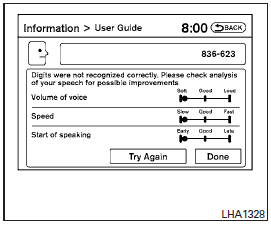 To initiate a practice session, access the User Guide and select the Lets Practice key. Follow the on-screen prompts until the session is complete.