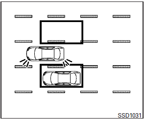 If the driver activates the turn signal, then the system chimes a sound (twice) and the Blind spot warning indicator light flashes.