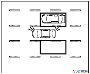 If the driver activates the turn signal while another vehicle is in the detection zone, then the system chimes a sound (twice) and the Blind spot warning indicator light flashes.