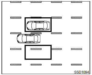 If the BSI system is on and your vehicle approaches the lane marker while another vehicle is in the detection zone, the Blind spot warning indicator light flashes and a chime will sound three times. Then, the BSI system slightly applies the brakes on one side to help return the vehicle back to the center of the driving lane.