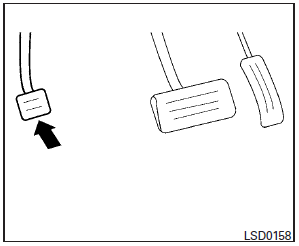 To engage: Firmly depress the parking brake.