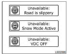 The Distance Control Assist System is automatically cancelled when: