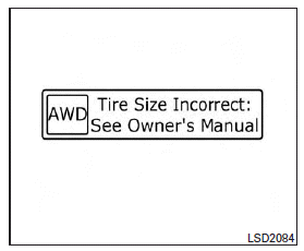 The tire size message may be displayed if there is a large difference between the diameters of front and rear wheels. Pull off the road in a safe area, with the engine idling. Check that all tire sizes are the same, that the tire pressure is correct and that the tires are not excessively worn.