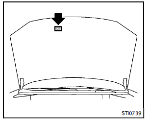 The air conditioner specification label is