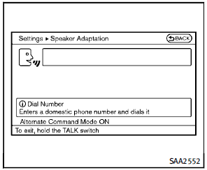 8. The system requests that you repeat a