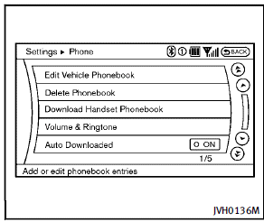 To set up the Bluetooth Hands-Free