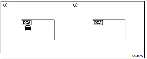 1. System set display with vehicle ahead