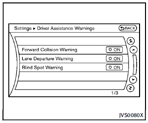 3. Highlight the Forward Collision Warning