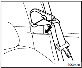 Shoulder belt arm (for Coupe front seats)