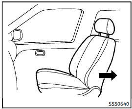 Forward-facing (front passenger seat)  step 1