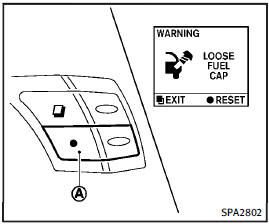 Loose fuel cap warning