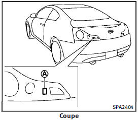 1. Push the trunk open request switch A for more than 1 second.