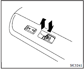 Passenger side power window switch