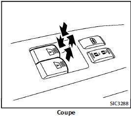 Automatic operation (for front door windows or all door windows)