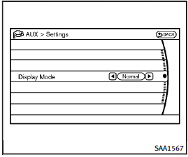 AUX Menu