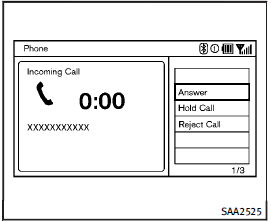 Receiving a call